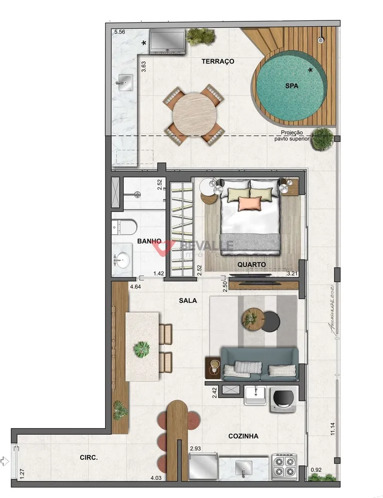 Cobertura, 2 quartos, 104 m² - Foto 18