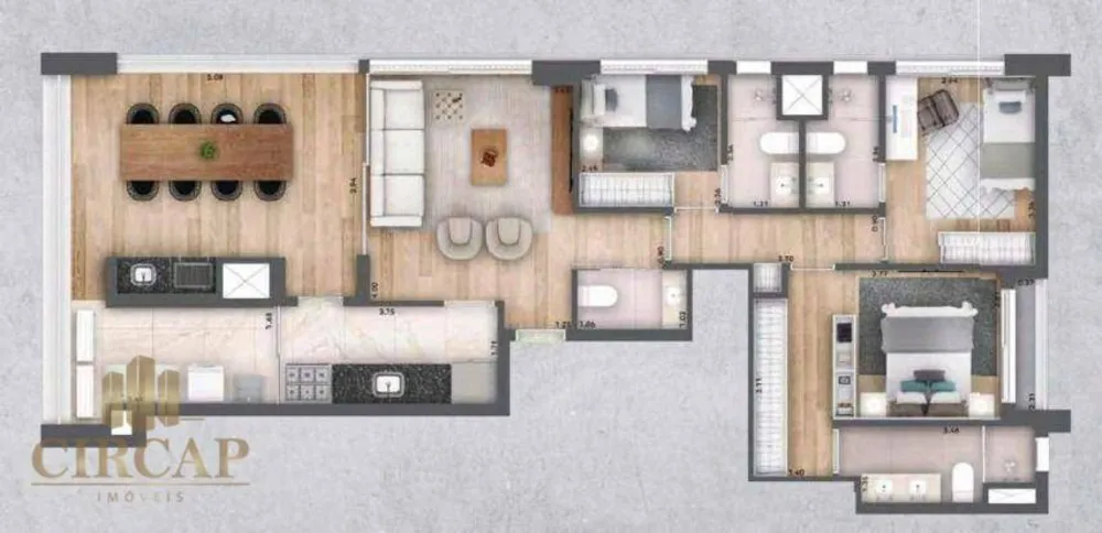 Apartamento, 3 quartos, 109 m² - Foto 5