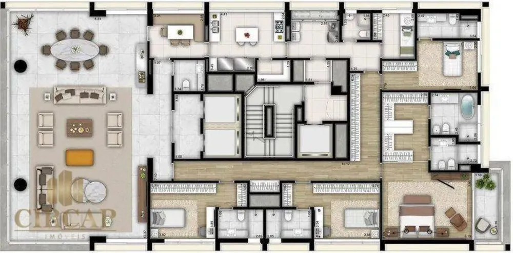 Apartamento, 4 quartos, 358 m² - Foto 7