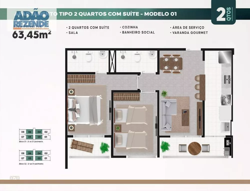 Apartamento, 2 quartos, 63 m² - Foto 21