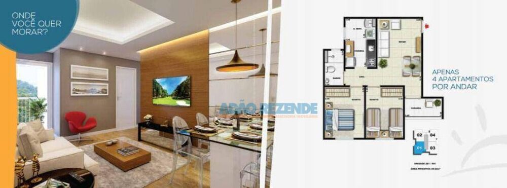 Apartamento à venda com 2 quartos, 49m² - Foto 17