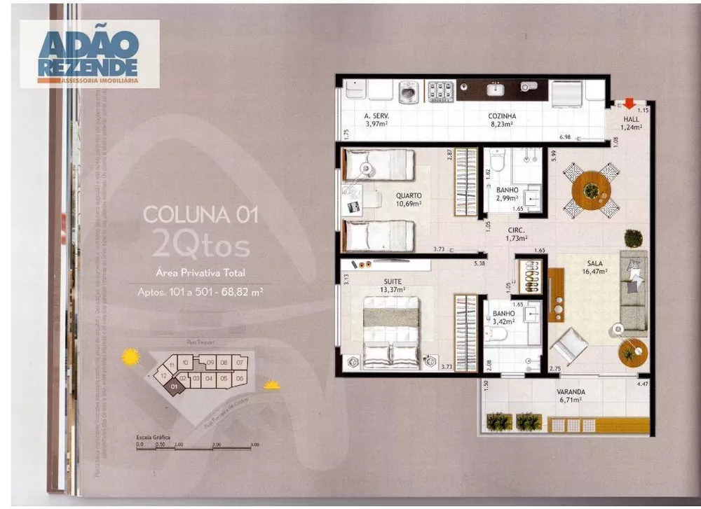 Cobertura, 3 quartos, 188 m² - Foto 1