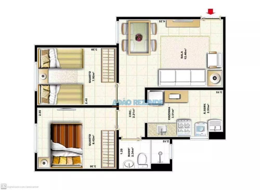 Apartamento, 2 quartos, 53 m² - Foto 21