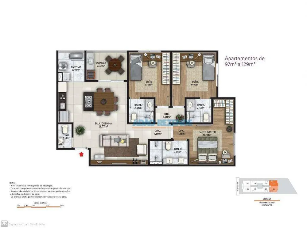 Apartamento, 2 quartos, 97 m² - Foto 56