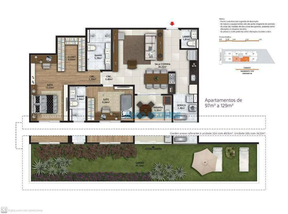 Apartamento, 2 quartos, 97 m² - Foto 58