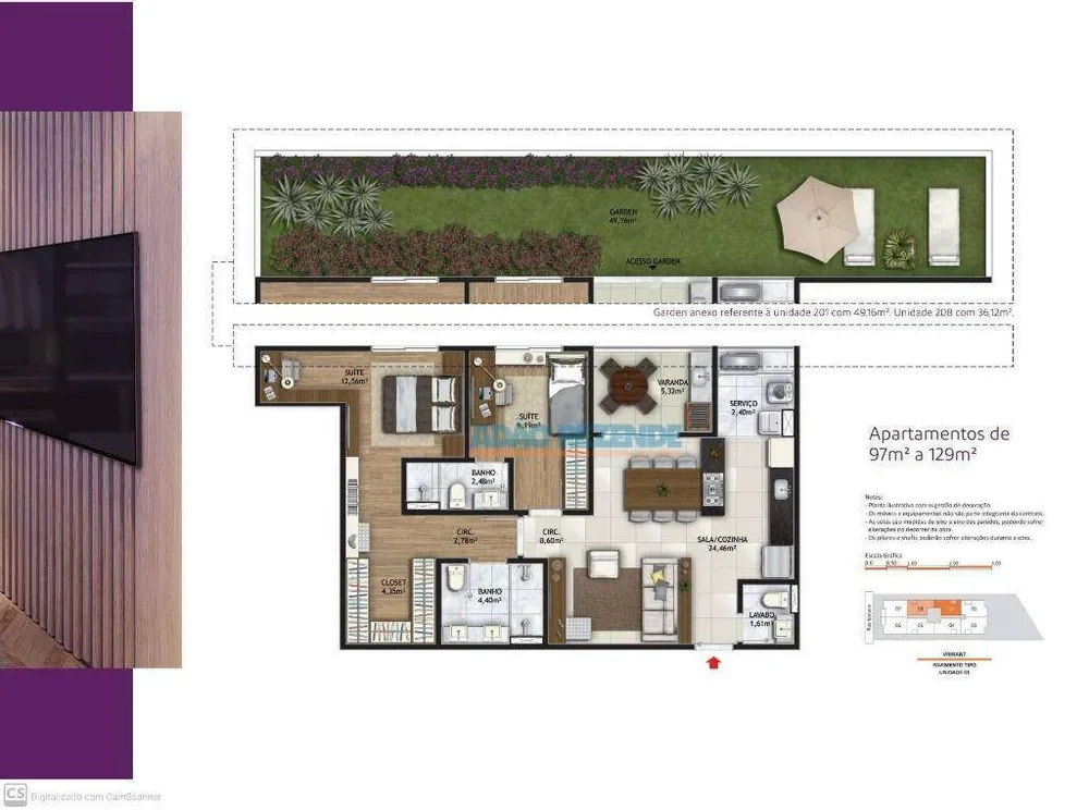 Apartamento, 2 quartos, 97 m² - Foto 62