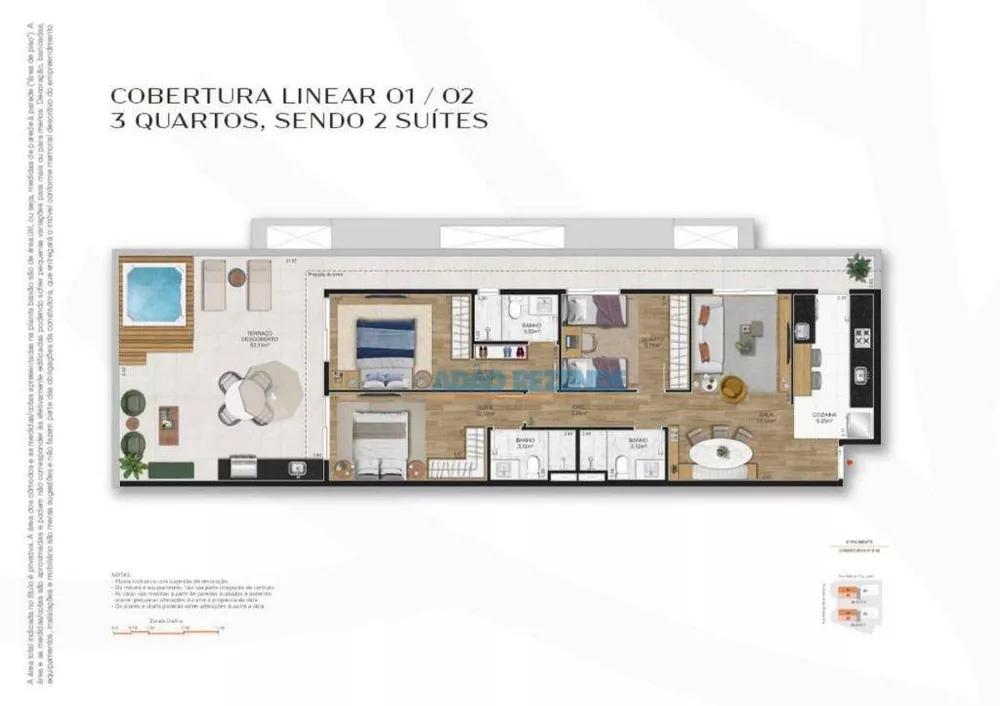 Cobertura, 2 quartos, 145 m² - Foto 19