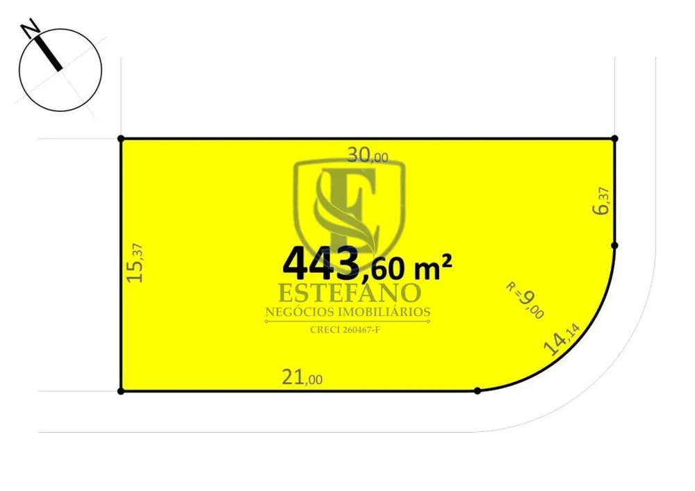 Terreno, 443 m² - Foto 1