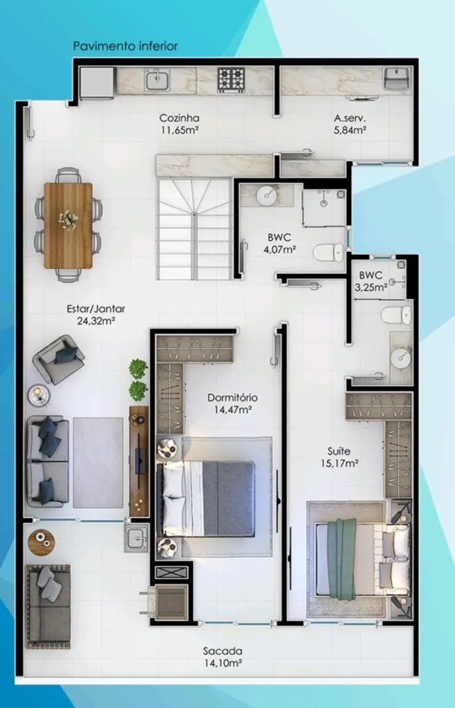 Apartamento, 3 quartos, 105 m² - Foto 12