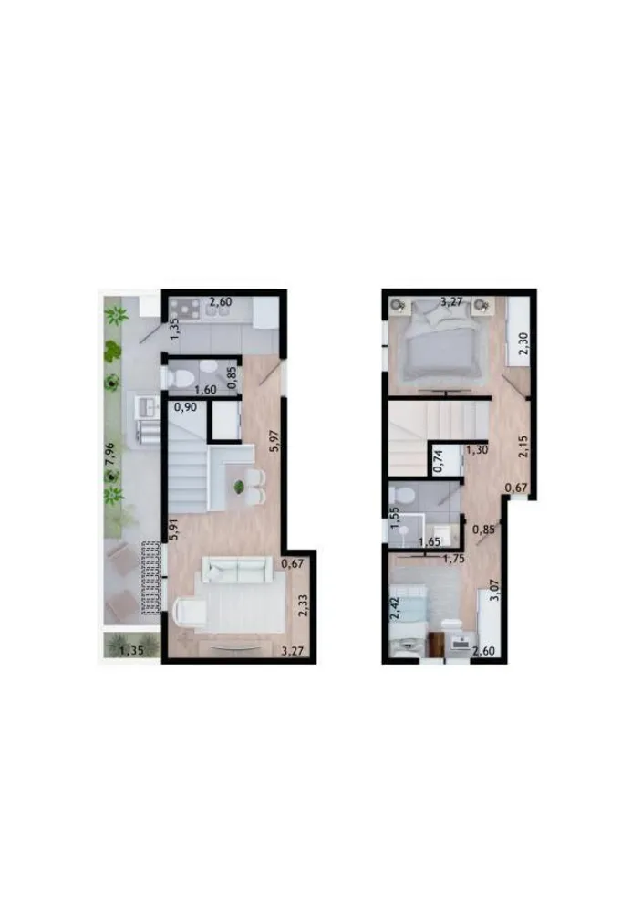 Casa, 2 quartos, 61 m² - Foto 14