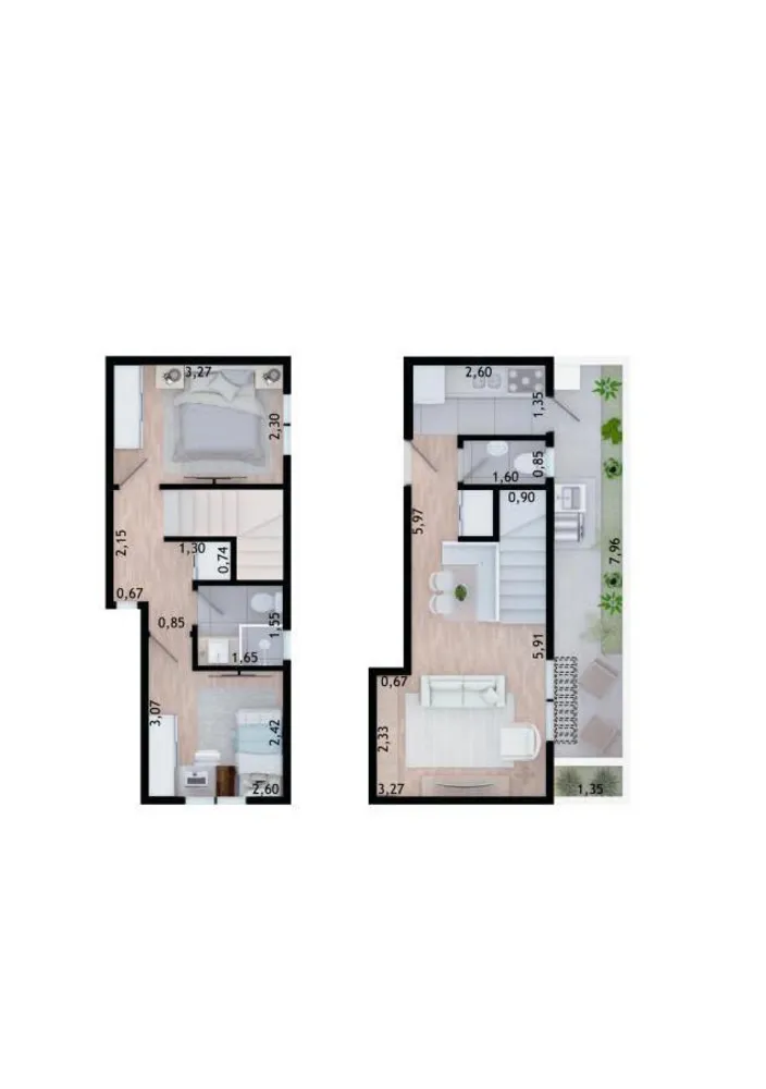 Casa, 2 quartos, 61 m² - Foto 15