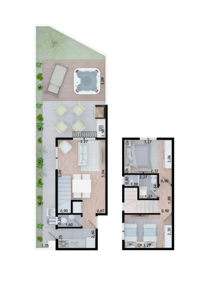 Casa, 2 quartos, 61 m² - Foto 16