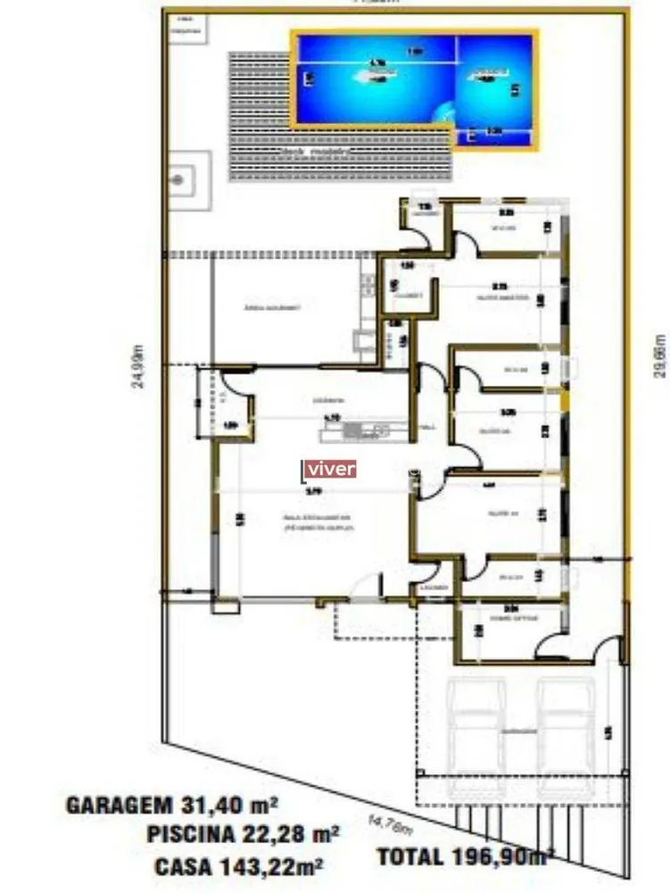 Casa de Condomínio, 3 quartos - Foto 2