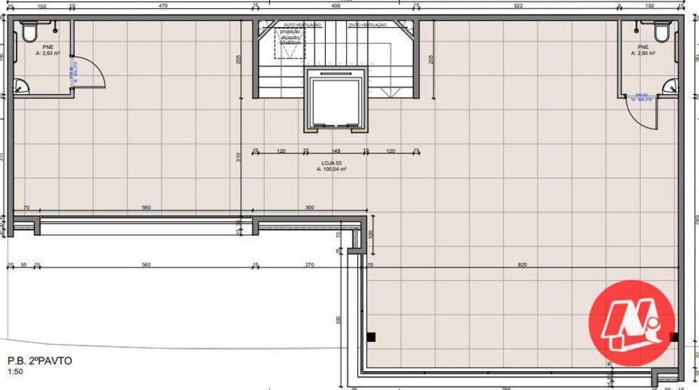 Loja-Salão, 105 m² - Foto 3