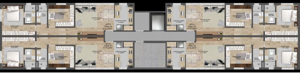 Apartamento, 2 quartos, 59 m² - Foto 15