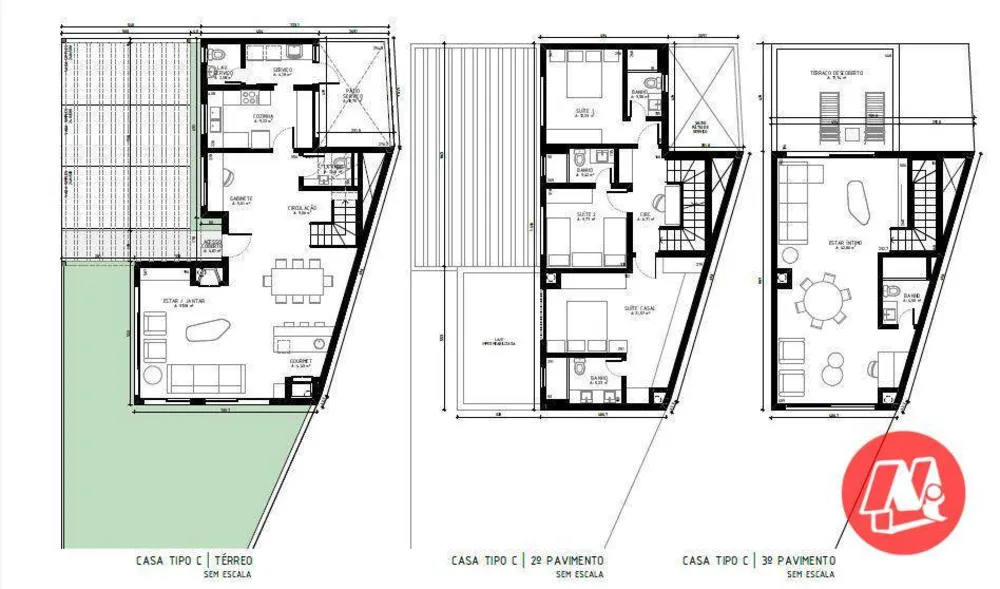 Casa de Condomínio, 3 quartos - Foto 3