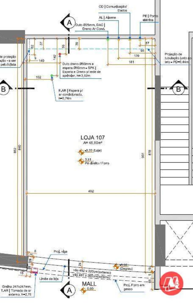 Loja-Salão, 45 m² - Foto 7