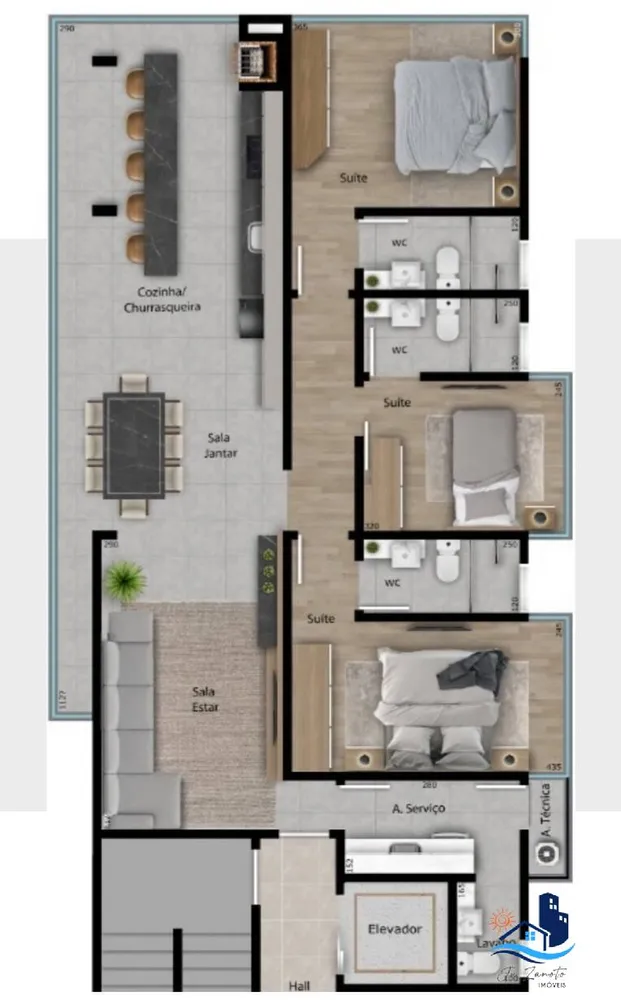 Apartamento, 3 quartos, 106 m² - Foto 12