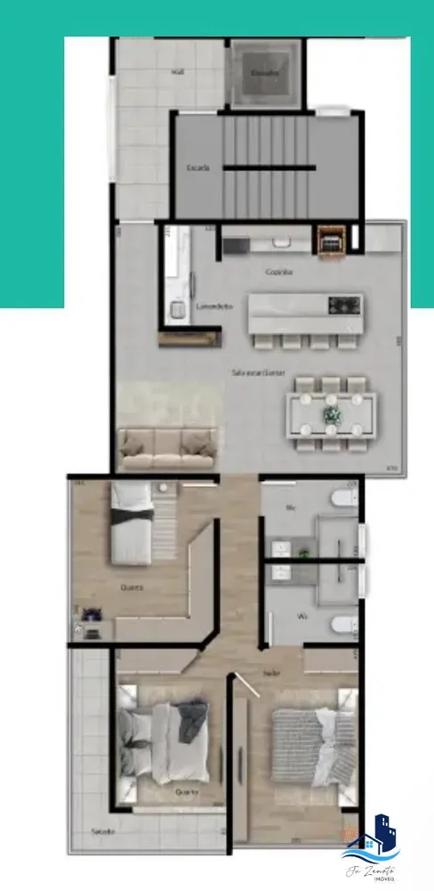 Apartamento, 3 quartos, 97 m² - Foto 7