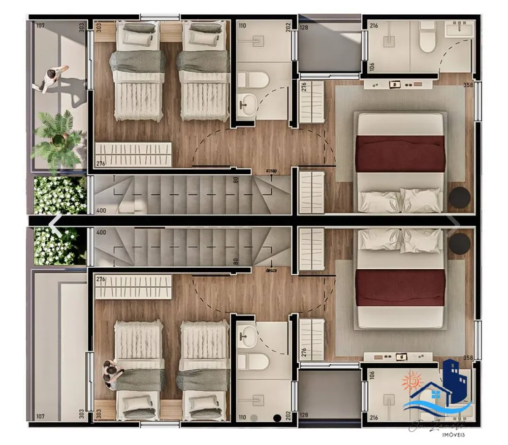 Casa, 2 quartos, 62 m² - Foto 7
