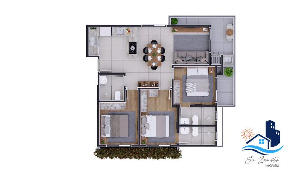 Cobertura, 3 quartos, 149 m² - Foto 5