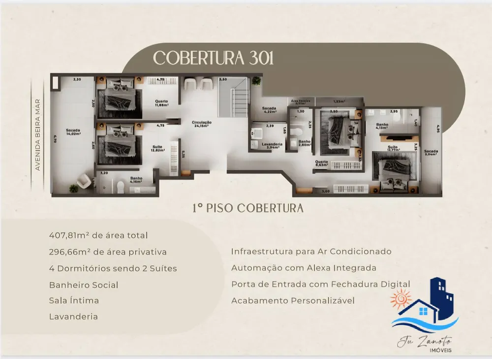 Cobertura, 4 quartos, 296 m² - Foto 4