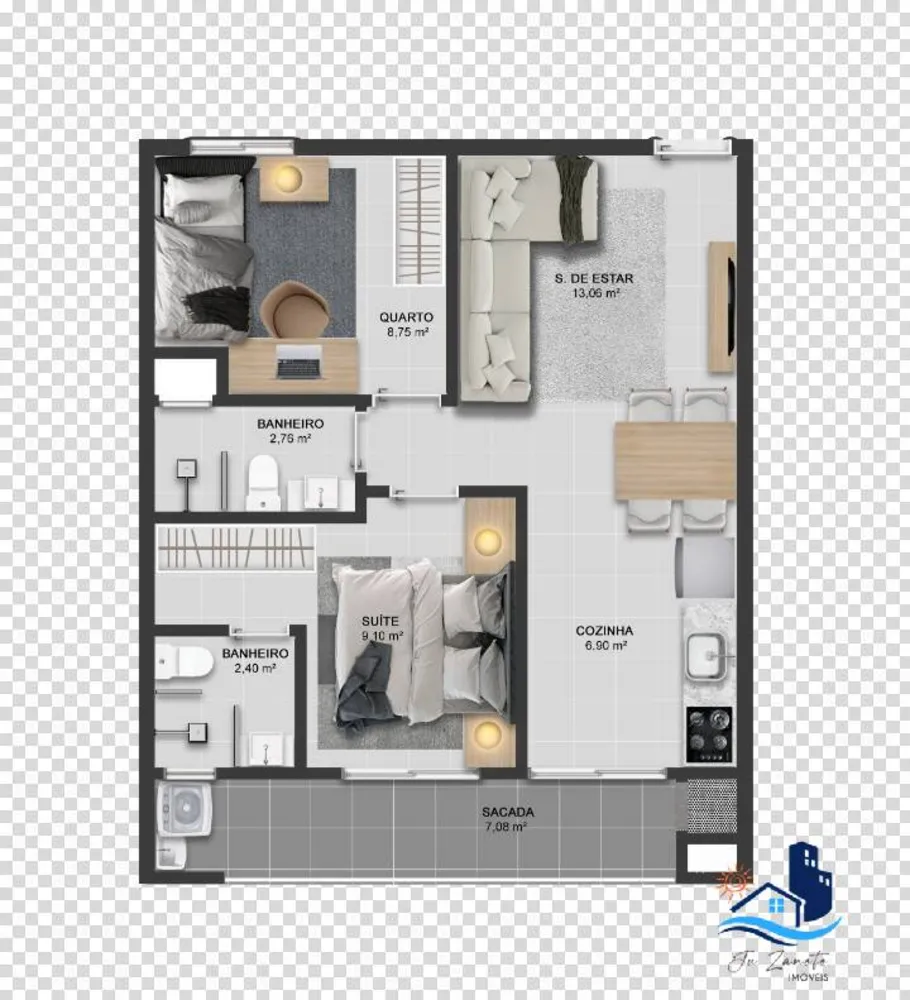 Apartamento, 2 quartos, 58 m² - Foto 4