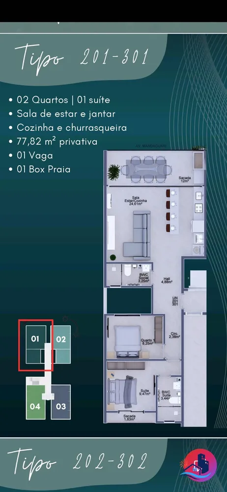 Apartamento, 4 quartos, 116 m² - Foto 6