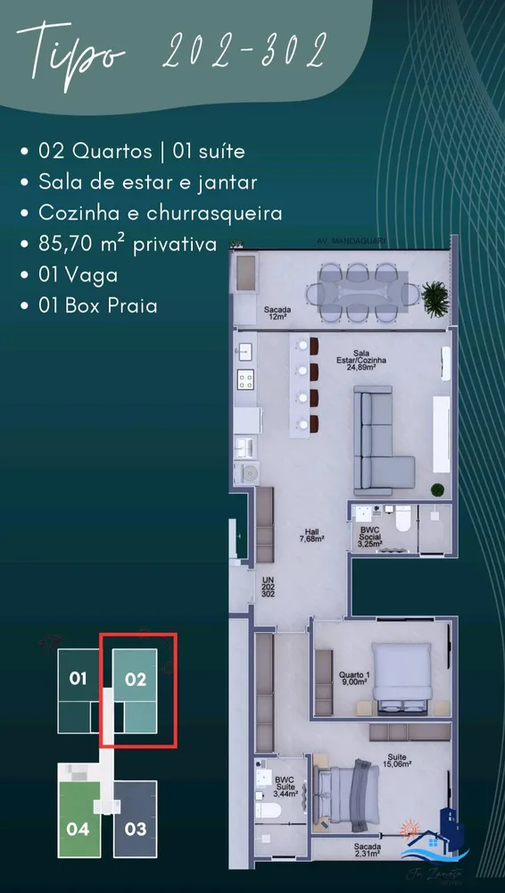 Apartamento, 2 quartos, 92 m² - Foto 8