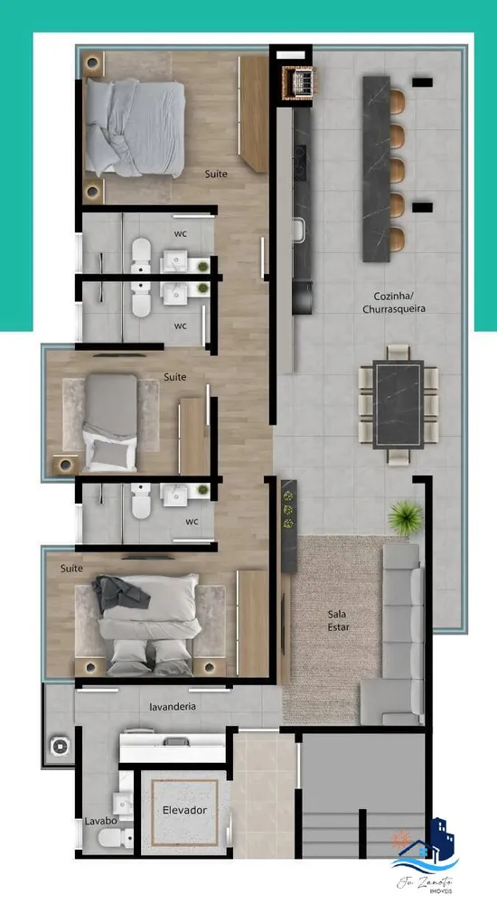Apartamento, 3 quartos, 106 m² - Foto 12