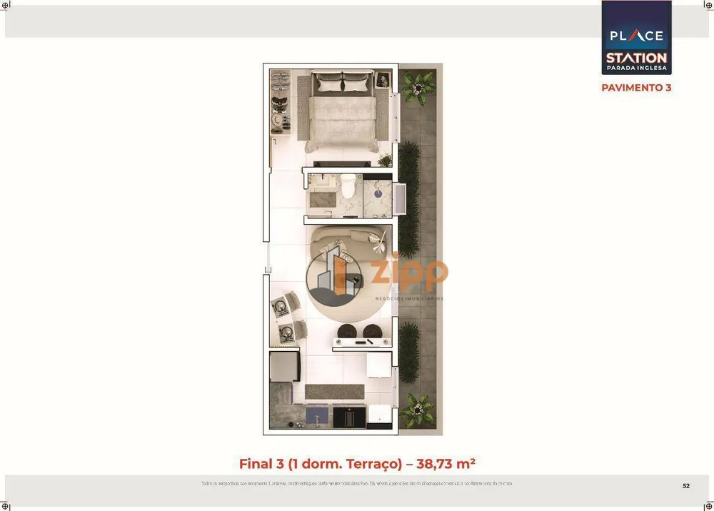 Apartamento, 1 quarto, 29 m² - Foto 3