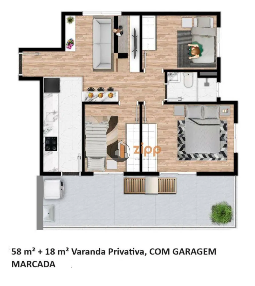 Apartamento, 3 quartos, 76 m² - Foto 3