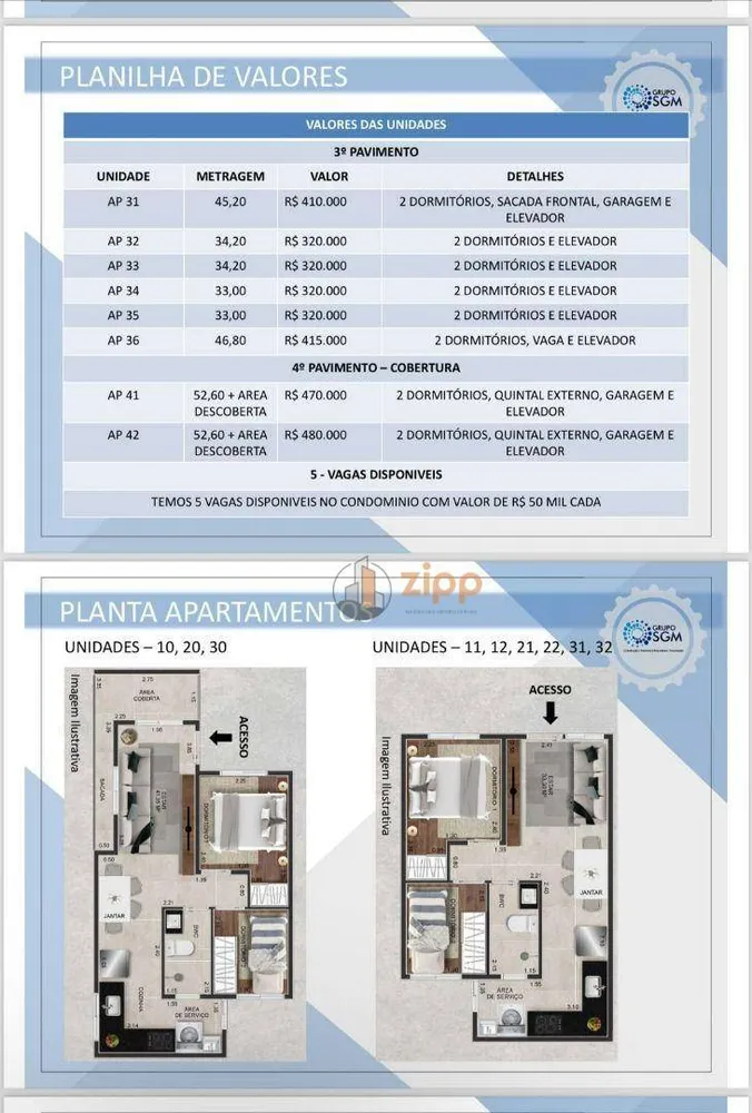 Apartamento, 2 quartos, 34 m² - Foto 2
