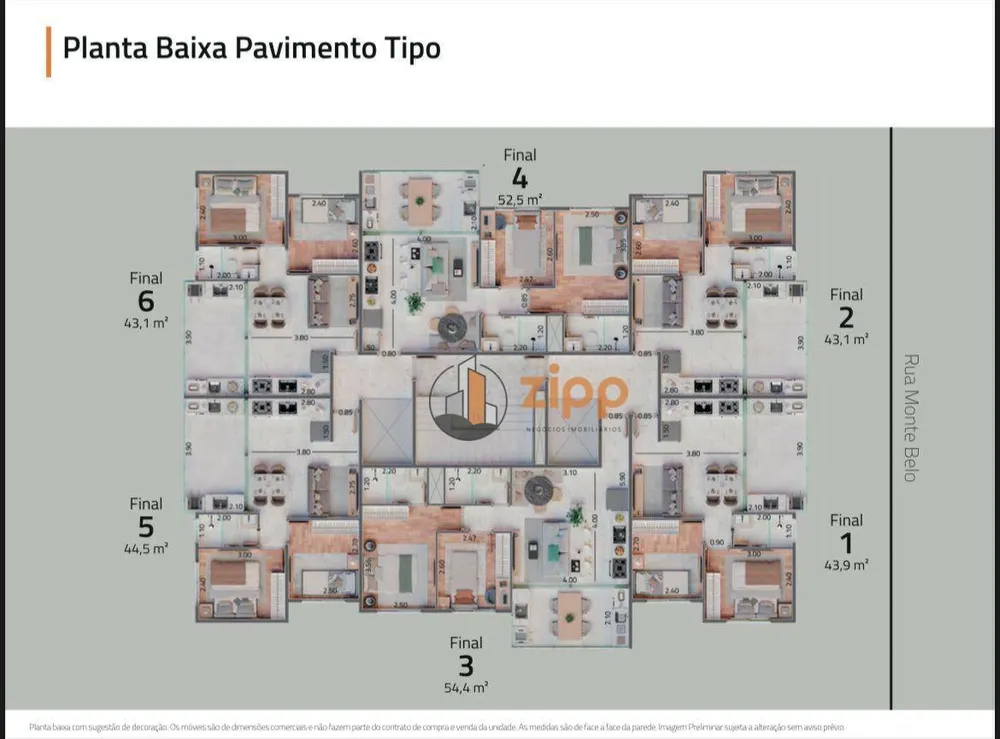 Apartamento, 2 quartos, 43 m² - Foto 9