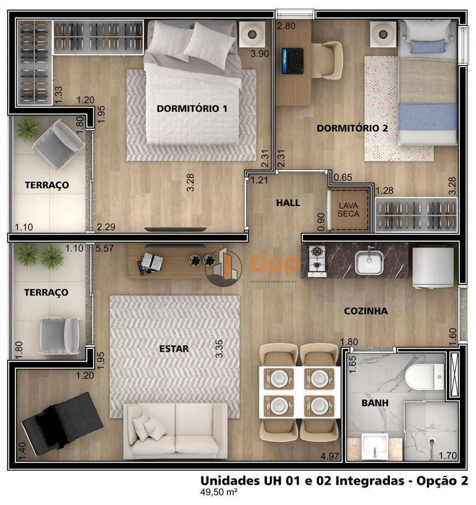 Kitnet-Studio, 24 m² - Foto 1