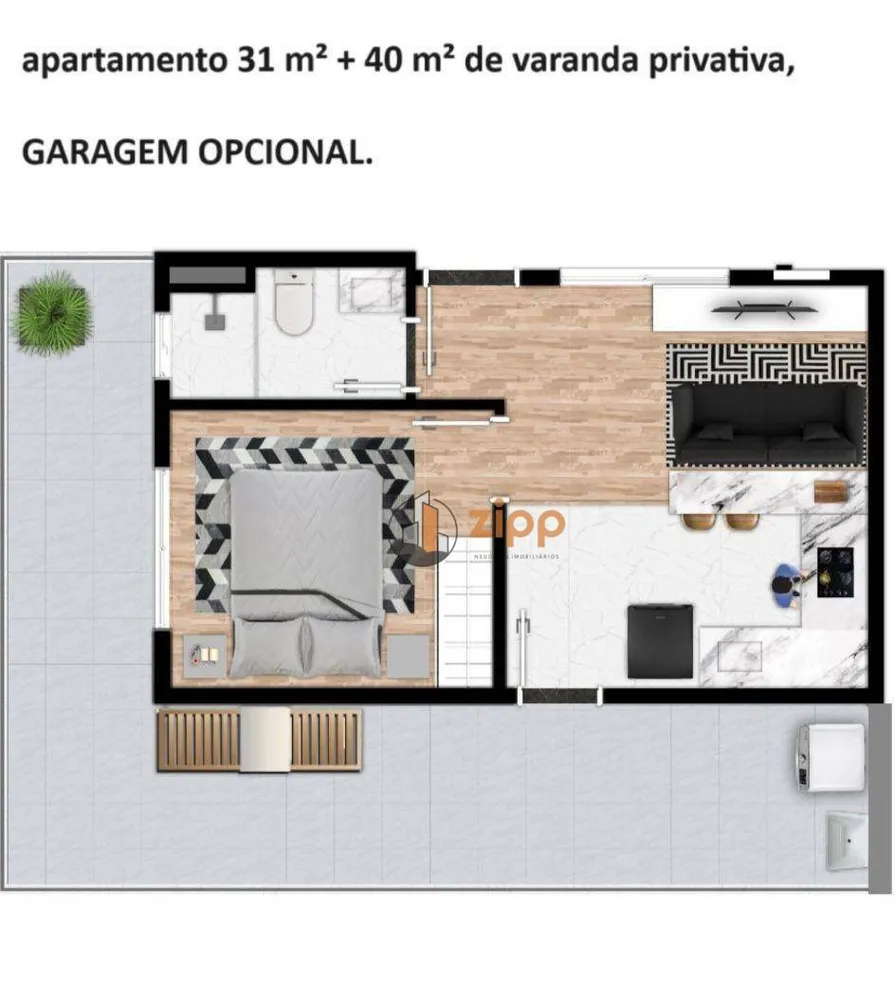 Apartamento, 1 quarto, 71 m² - Foto 3