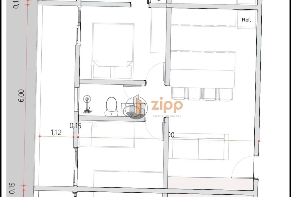 Apartamento, 2 quartos, 42 m² - Foto 3