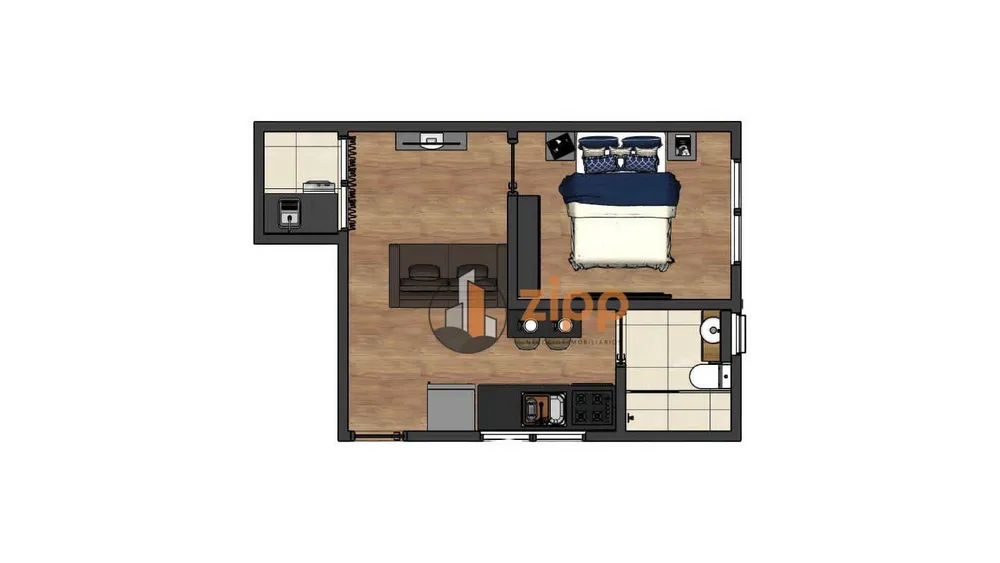 Apartamento, 1 quarto, 29 m² - Foto 3
