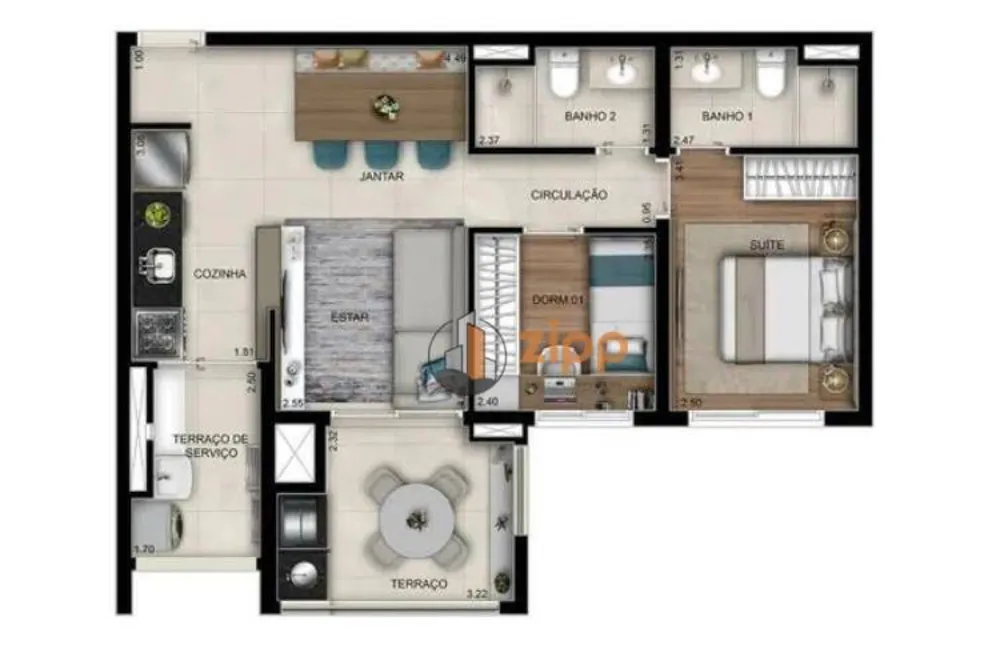 Apartamento, 2 quartos, 64 m² - Foto 9