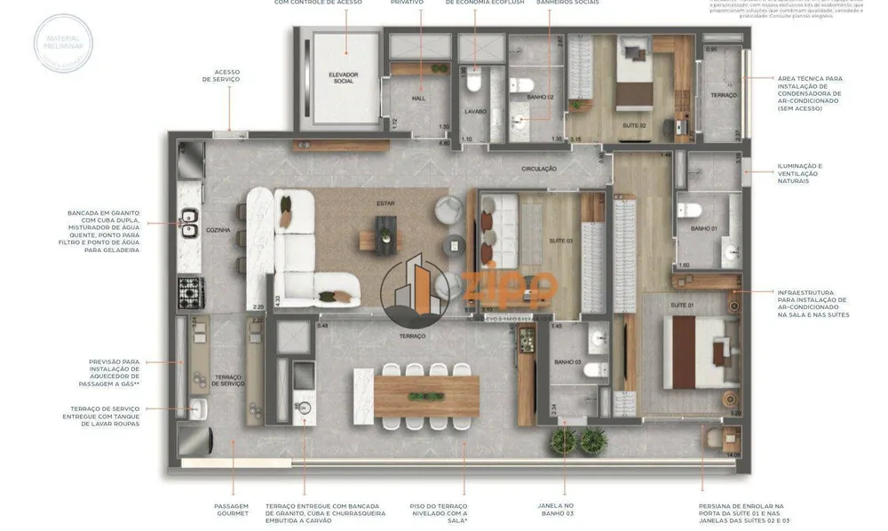 Apartamento, 3 quartos, 140 m² - Foto 7