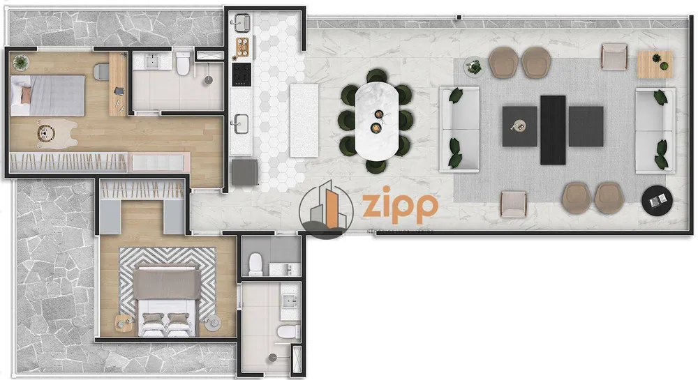 Apartamento, 1 quarto, 66 m² - Foto 6