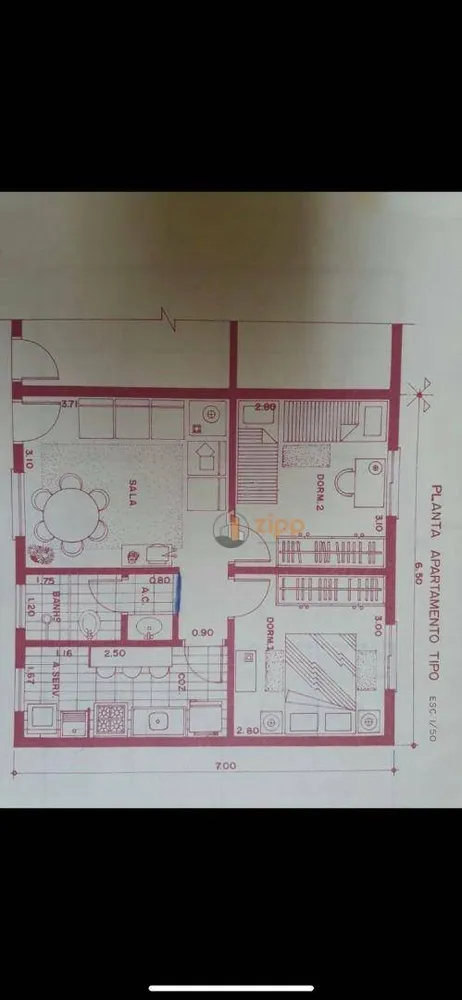 Apartamento, 2 quartos, 46 m² - Foto 1