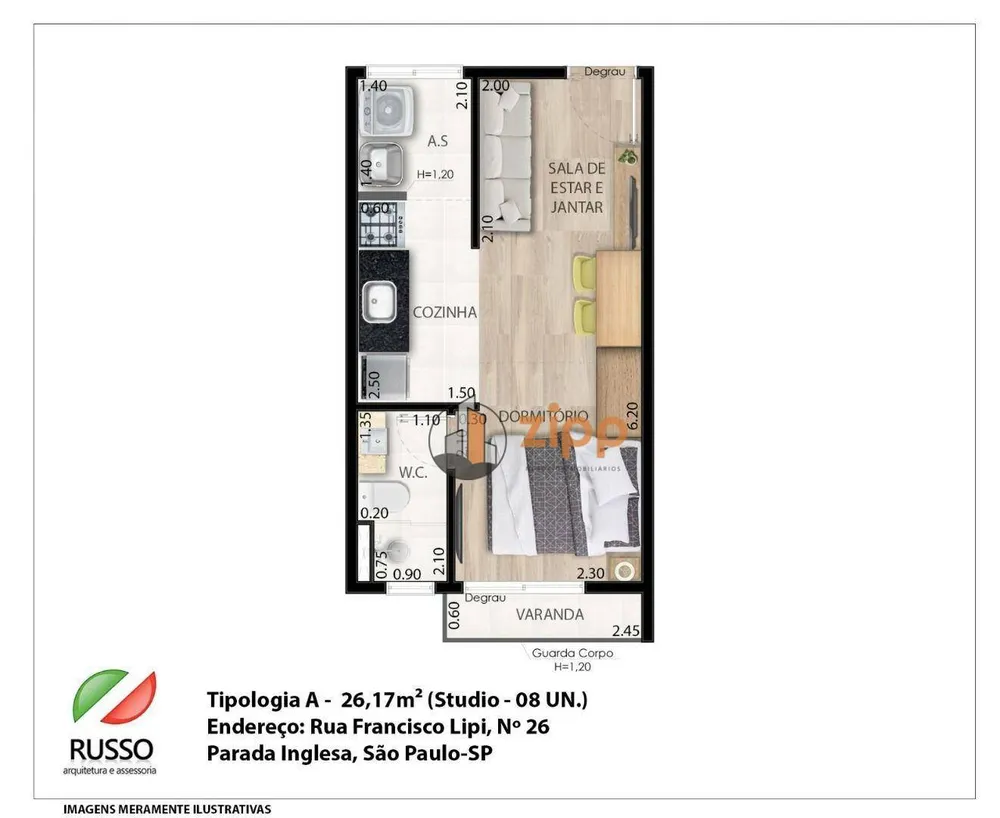 Apartamento, 1 quarto, 29 m² - Foto 4