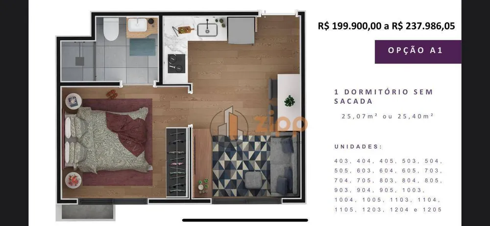 Apartamento, 1 quarto, 25 m² - Foto 8