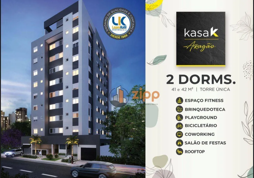 Apartamento, 2 quartos, 42 m² - Foto 1