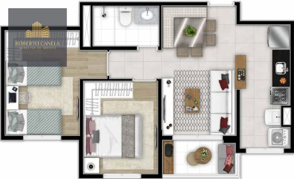 Apartamento, 2 quartos, 48 m² - Foto 4