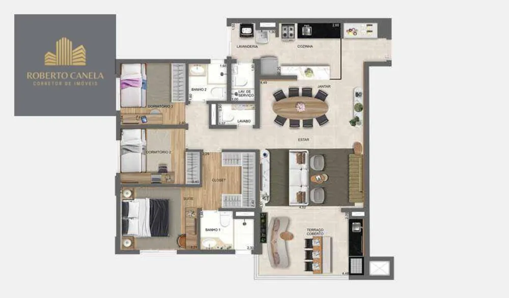 Apartamento, 4 quartos, 106 m² - Foto 4