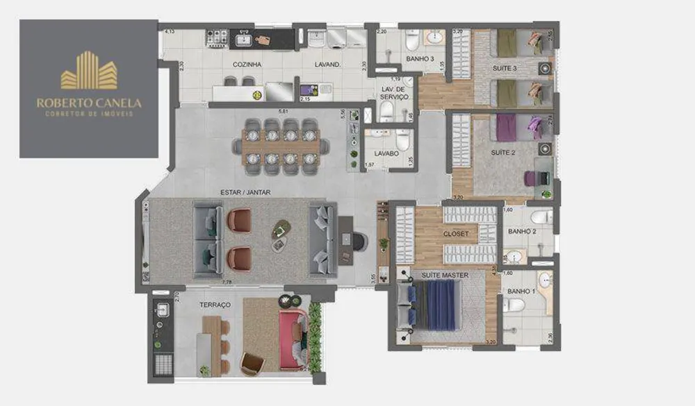 Apartamento, 4 quartos, 132 m² - Foto 4