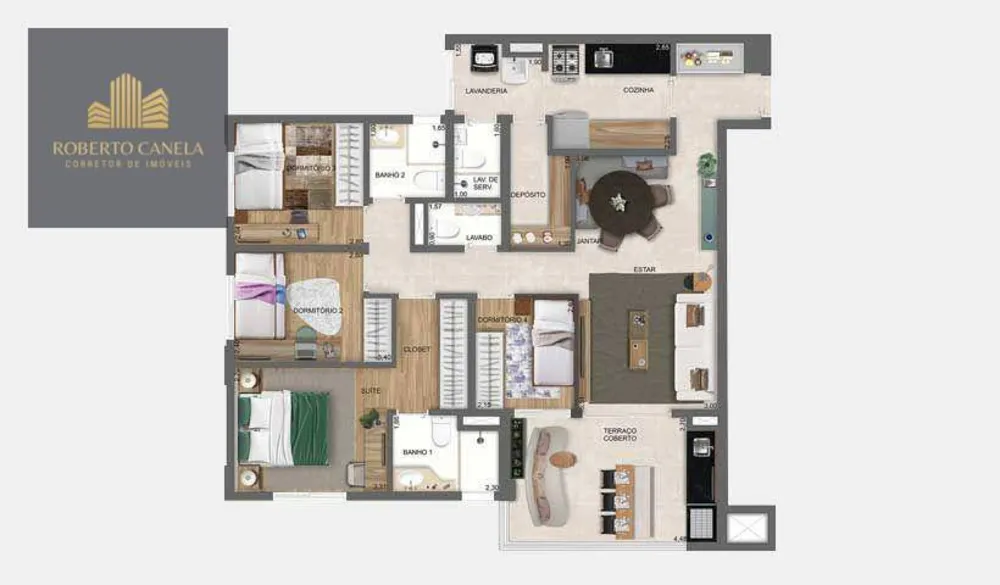 Apartamento, 4 quartos, 106 m² - Foto 4