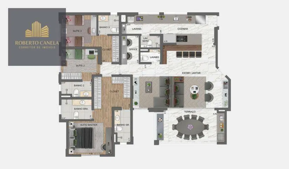 Apartamento, 4 quartos, 152 m² - Foto 3